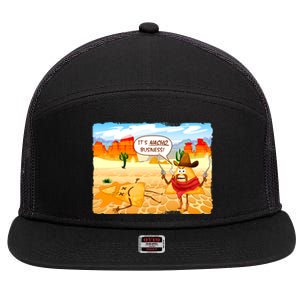 Funny It's Nacho Business 7 Panel Mesh Trucker Snapback Hat