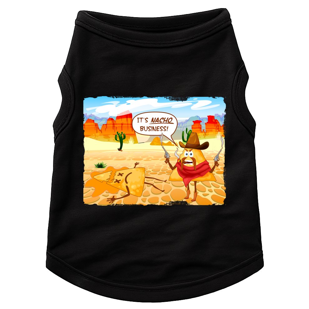 Funny It's Nacho Business Doggie Tank