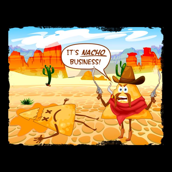 Funny It's Nacho Business Cooling Performance Crew T-Shirt