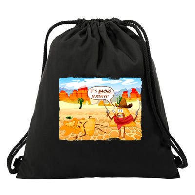 Funny It's Nacho Business Drawstring Bag