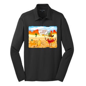 Funny It's Nacho Business Silk Touch Performance Long Sleeve Polo