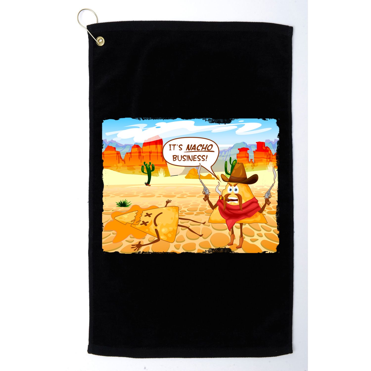 Funny It's Nacho Business Golf Towel