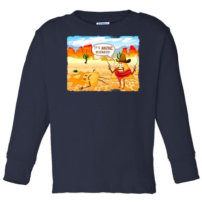 Funny It's Nacho Business Toddler Long Sleeve Shirt