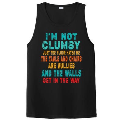 Funny Im Not Clumsy Sarcasm Saying PosiCharge Competitor Tank