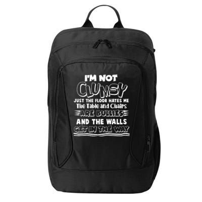 Funny Im Not Clumsy City Backpack