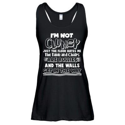 Funny Im Not Clumsy Ladies Essential Flowy Tank