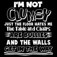 Funny Im Not Clumsy Flatbill Hat