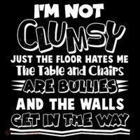 Funny Im Not Clumsy Baby Bodysuit