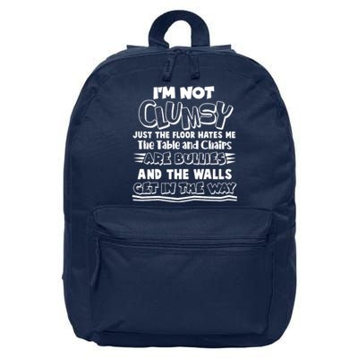 Funny Im Not Clumsy 16 in Basic Backpack