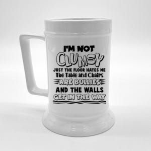 Funny Im Not Clumsy Beer Stein