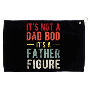 Funny It's Not A Dad Bod It's A Father Figure Dad Bod Joke Grommeted Golf Towel