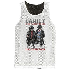 Family Is Not About Blood It’S About Who Has Your Back Mesh Reversible Basketball Jersey Tank