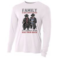 Family Is Not About Blood It’S About Who Has Your Back Cooling Performance Long Sleeve Crew