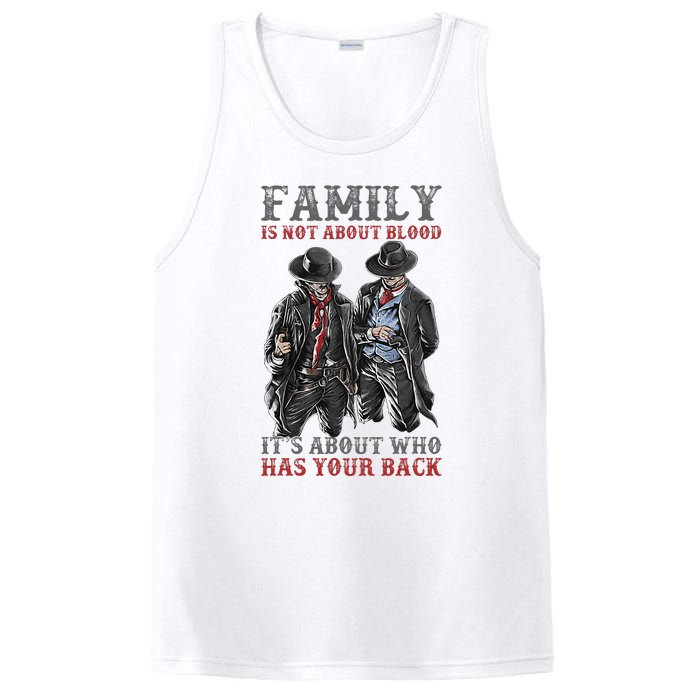 Family Is Not About Blood It’S About Who Has Your Back PosiCharge Competitor Tank