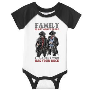 Family Is Not About Blood It’S About Who Has Your Back Infant Baby Jersey Bodysuit