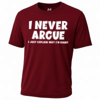 Funny I Never Argue I Just Explain Why Im Right Performance Shirt