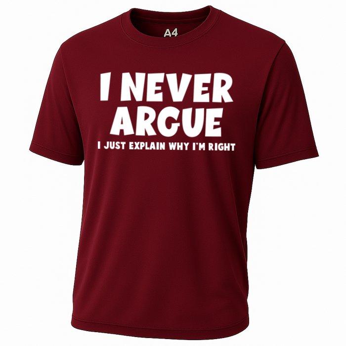 Funny I Never Argue I Just Explain Why Im Right Performance Shirt