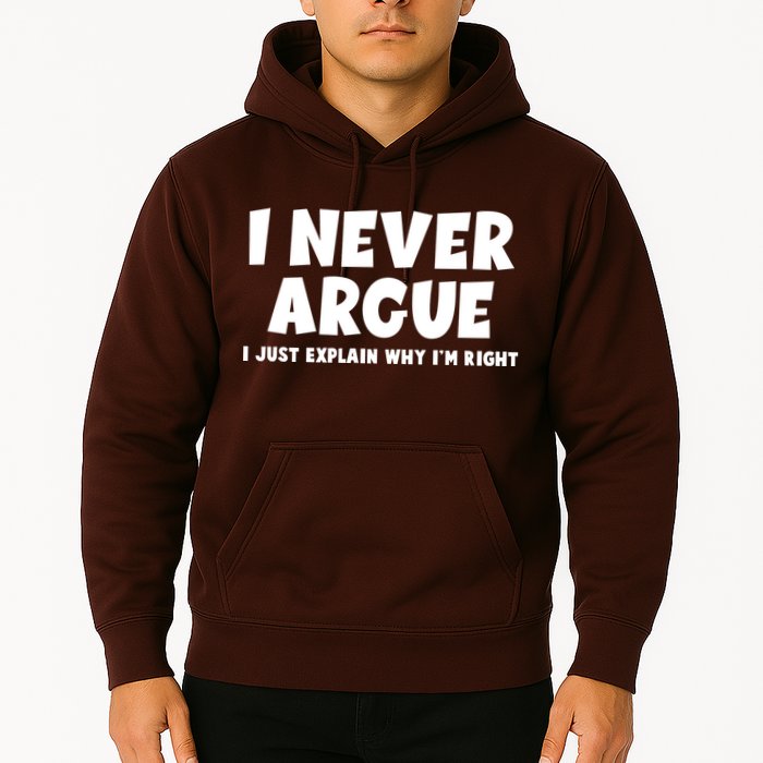 Funny I Never Argue I Just Explain Why Im Right Hoodie