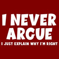Funny I Never Argue I Just Explain Why Im Right Mesh Reversible Basketball Jersey Tank