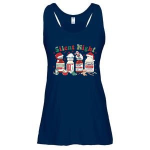 Funny Icu Nurse Christmas Silent Night Gift Ladies Essential Flowy Tank