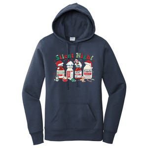 Funny Icu Nurse Christmas Silent Night Gift Women's Pullover Hoodie