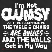 Funny I'm Not Clumsy Adult Drive Performance Visor