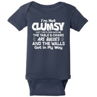 Funny I'm Not Clumsy Baby Bodysuit