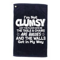 Funny I'm Not Clumsy Golf Towel