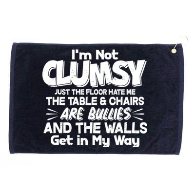 Funny I'm Not Clumsy Grommeted Golf Towel