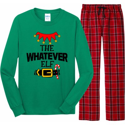 Funny Im Not An Elf Im Just Short Costumes Christmas Family Long Sleeve Pajama Set