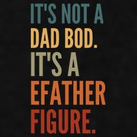 Funny Its Not A Dad Bod Its A Father Figure Ladies PosiCharge Tri-Blend Wicking Tank