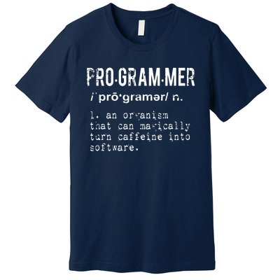 Funny IT Nerd Geek Programmer Definition Tee Premium T-Shirt