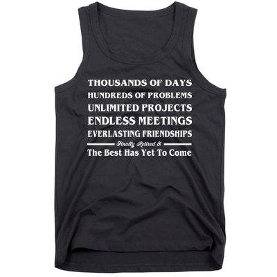 Finally Retired Tank Top