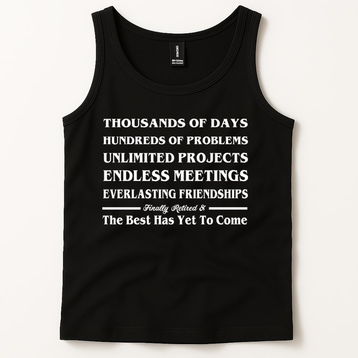 Finally Retired Tank Top
