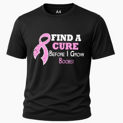 Find A Cure Before I Grow Boobs Performance Shirt