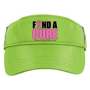 Find A Cure Breast Cancer Awareness Ribbon Adult Drive Performance Visor