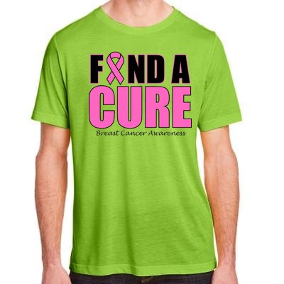 Find A Cure Breast Cancer Awareness Ribbon Adult ChromaSoft Performance T-Shirt