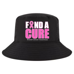 Find A Cure Breast Cancer Awareness Ribbon Cool Comfort Performance Bucket Hat