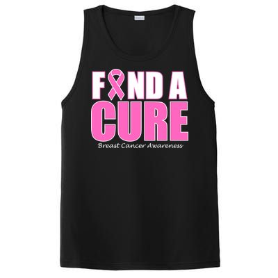 Find A Cure Breast Cancer Awareness Ribbon PosiCharge Competitor Tank