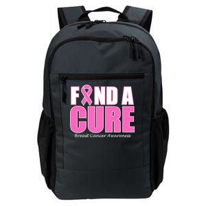 Find A Cure Breast Cancer Awareness Ribbon Daily Commute Backpack