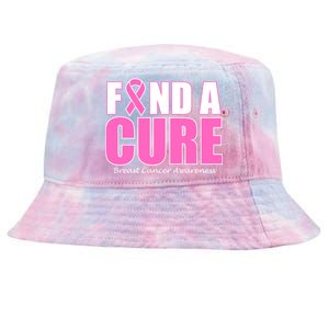 Find A Cure Breast Cancer Awareness Ribbon Tie-Dyed Bucket Hat