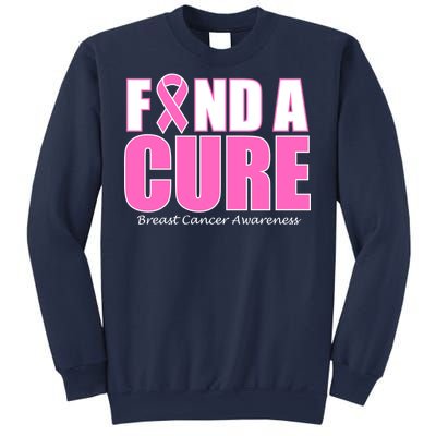 Find A Cure Breast Cancer Awareness Ribbon Sweatshirt