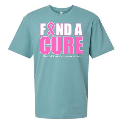 Find A Cure Breast Cancer Awareness Ribbon Sueded Cloud Jersey T-Shirt