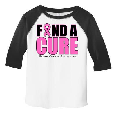 Find A Cure Breast Cancer Awareness Ribbon Toddler Fine Jersey T-Shirt