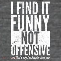 Find It Funny Not Offensive Happier Then You 7 Panel Mesh Trucker Snapback Hat