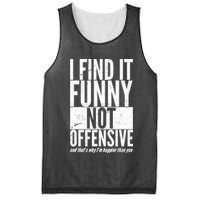 Find It Funny Not Offensive Happier Then You Mesh Reversible Basketball Jersey Tank