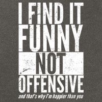 Find It Funny Not Offensive Happier Then You Cotton Canvas Backpack