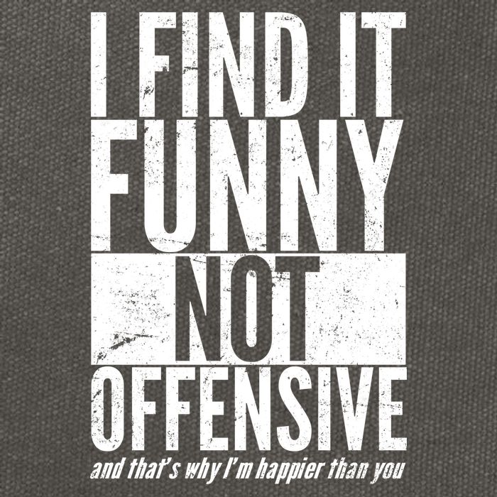 Find It Funny Not Offensive Happier Then You Cotton Canvas Backpack