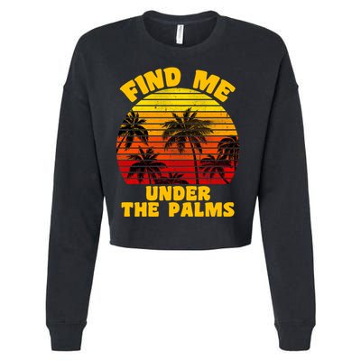 Find Me Under The Palms Cropped Pullover Crew