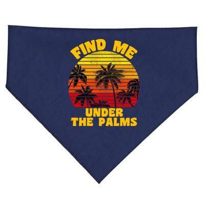 Find Me Under The Palms USA-Made Doggie Bandana